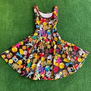 Fun emoji dress for girl